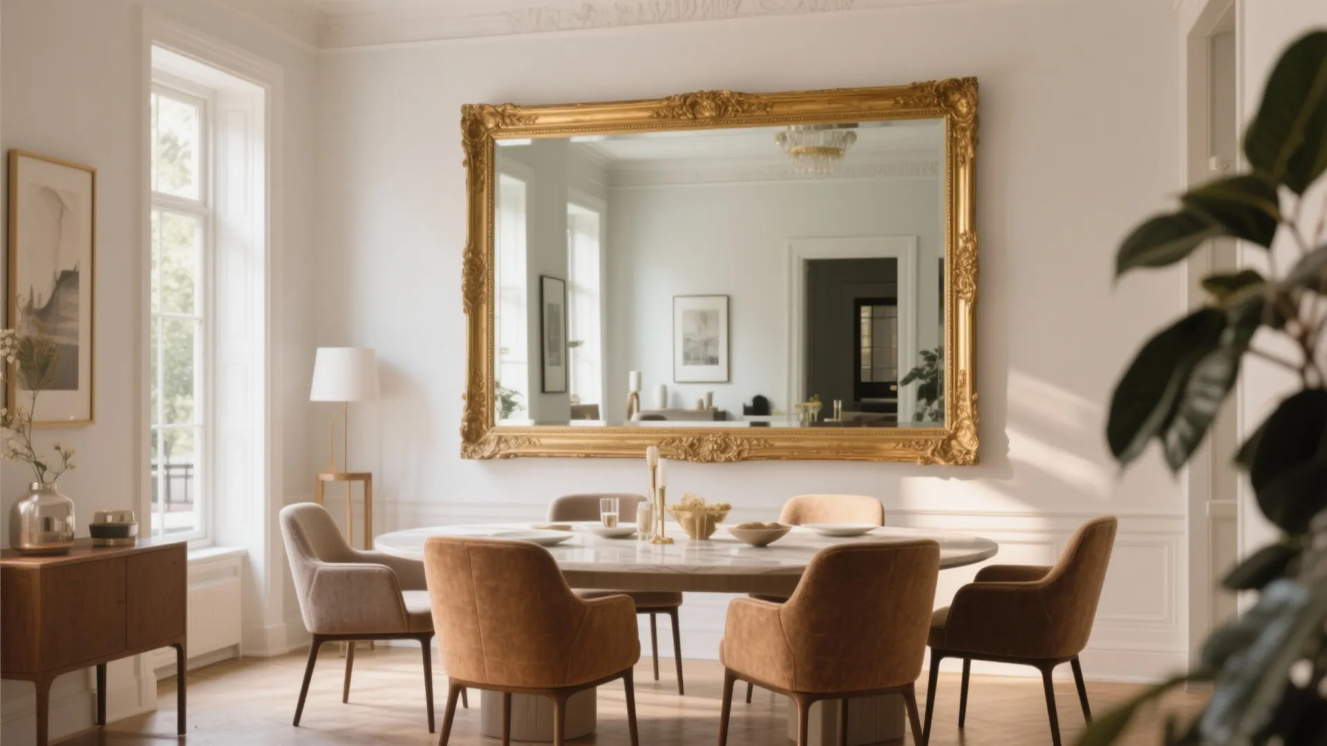 1. Oversized Statement Mirror