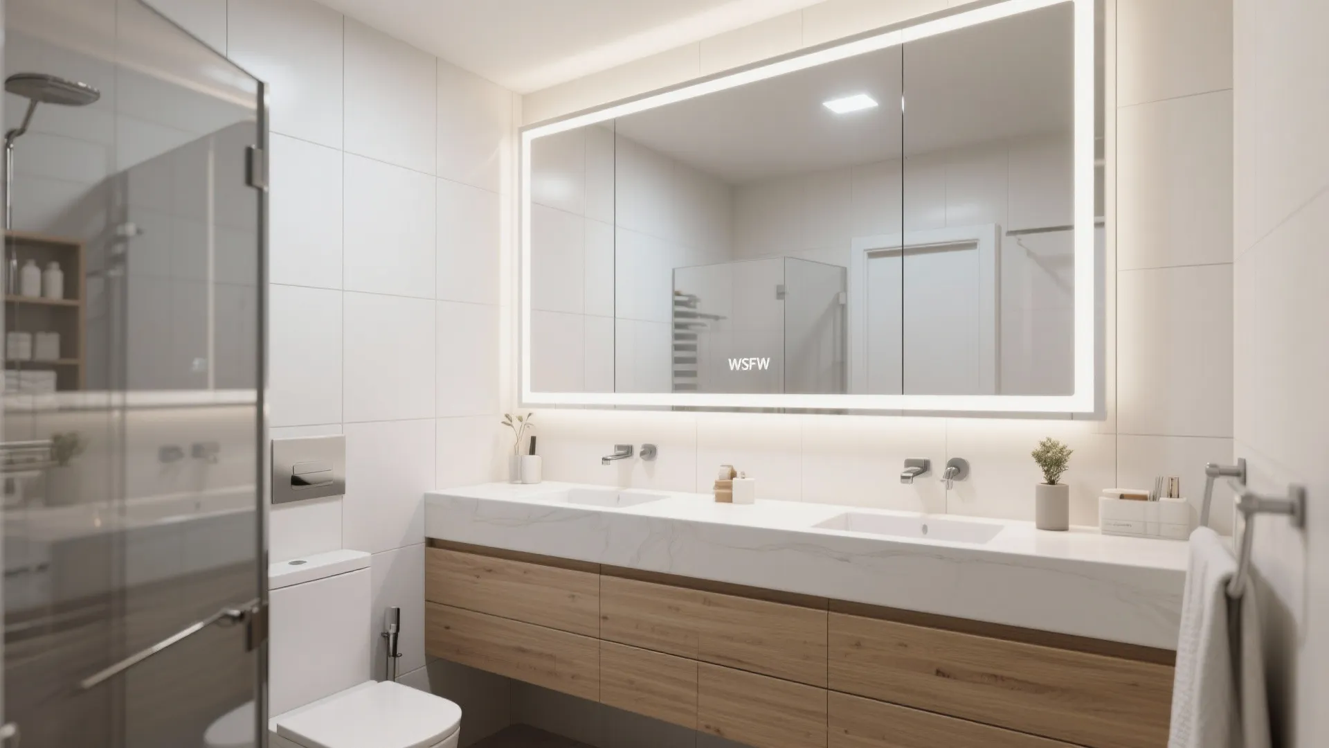 5. Oversized Mirrors