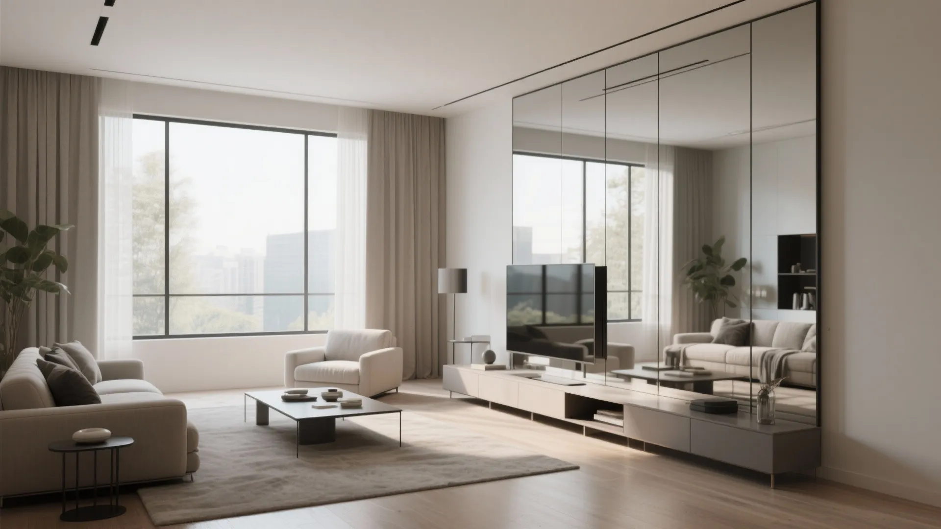 10. Oversized Mirrors