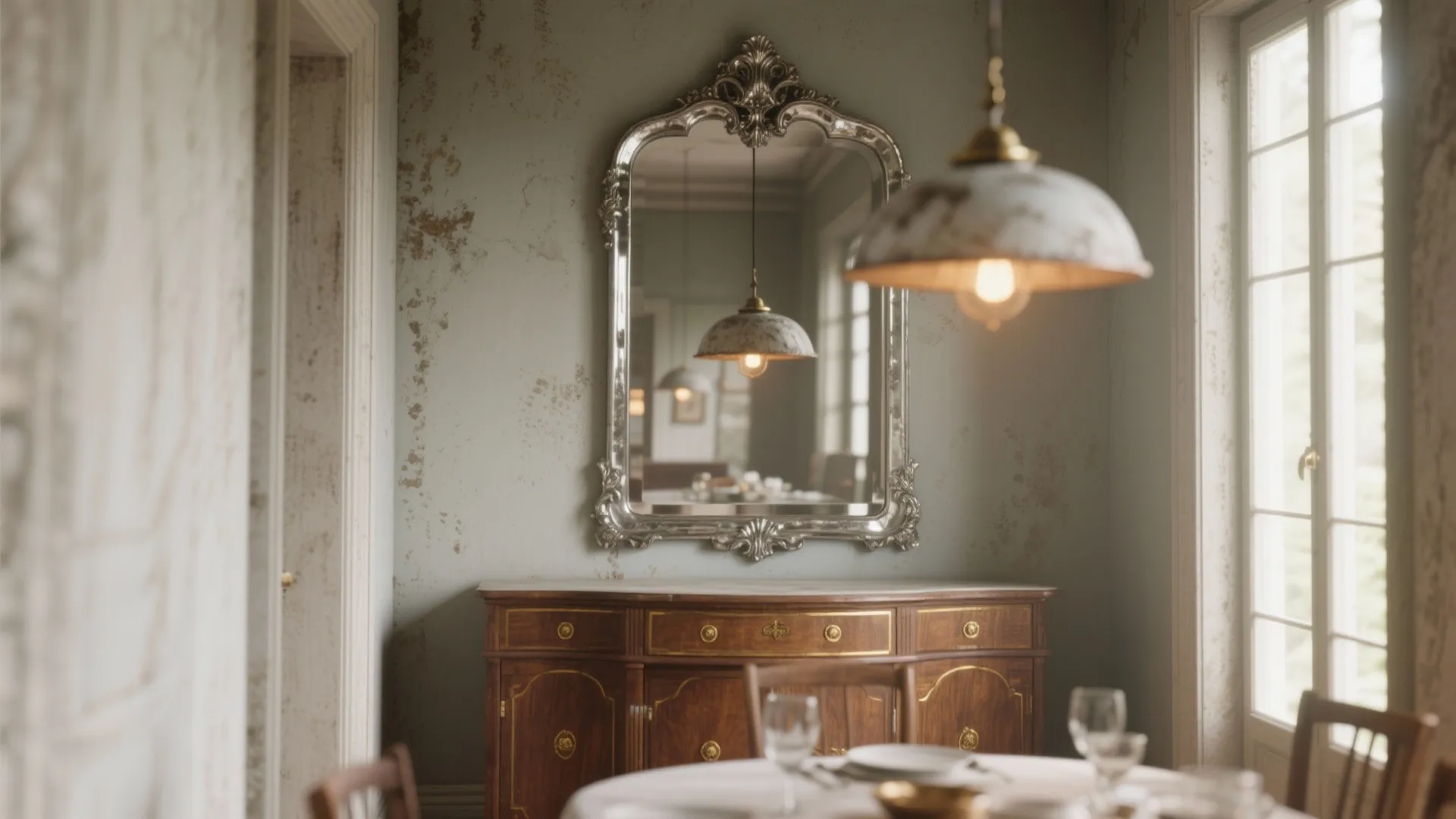 Oversized Mirror or Antique Mirror Statement