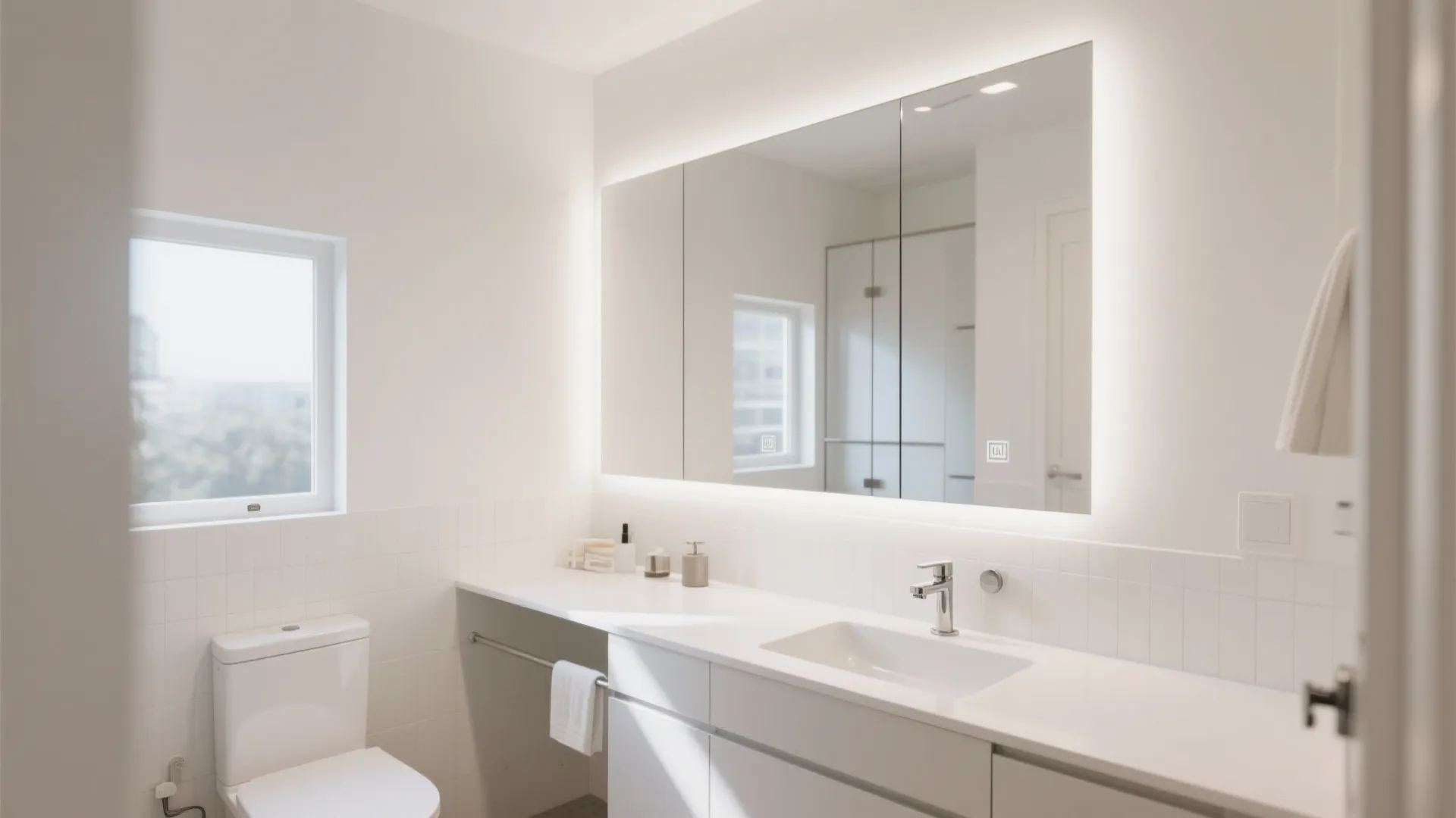 2. Oversized Mirror Illusion