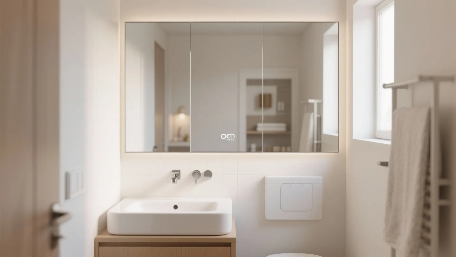 2. Oversized Mirror Illusion