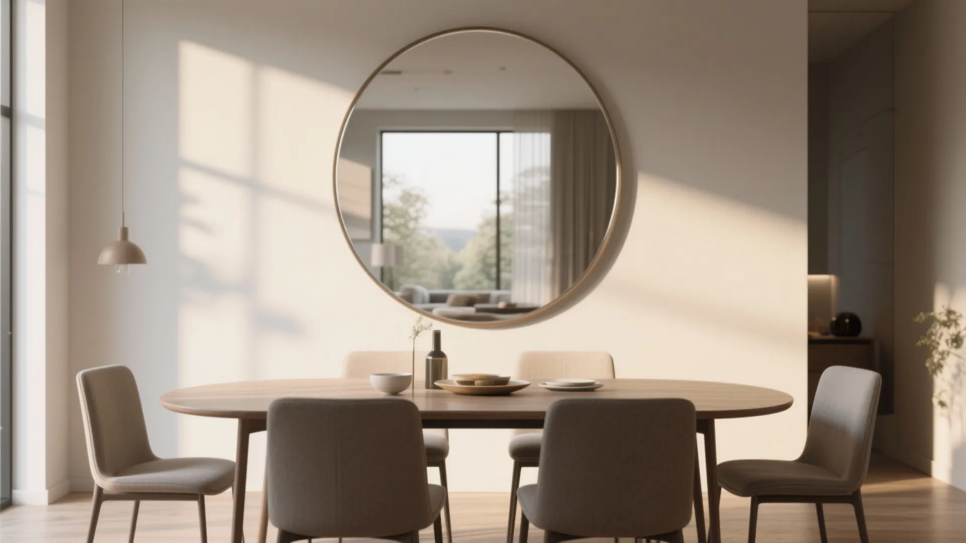 2. Oversized Mirrors