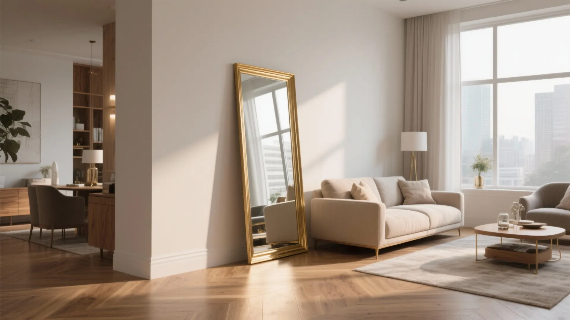 1. Oversized Statement Mirror