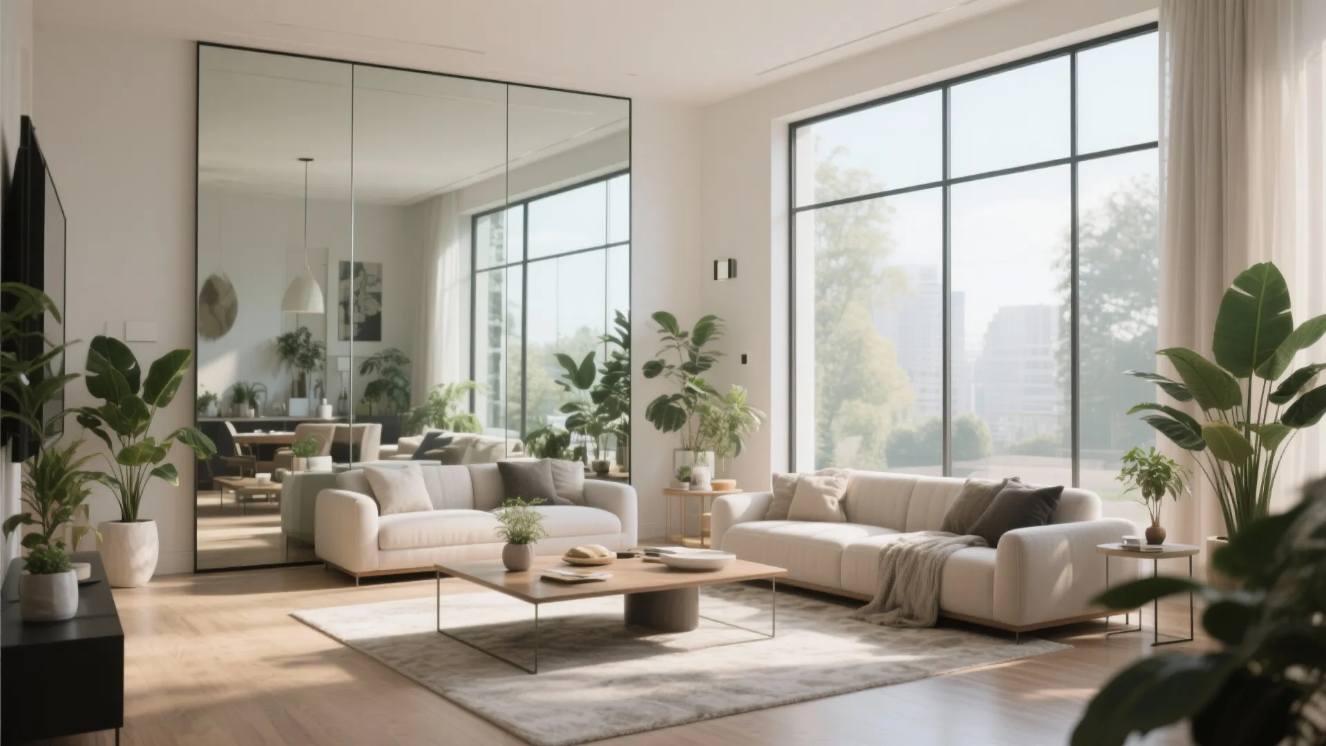 8. Statement Artwork or Oversized Mirror