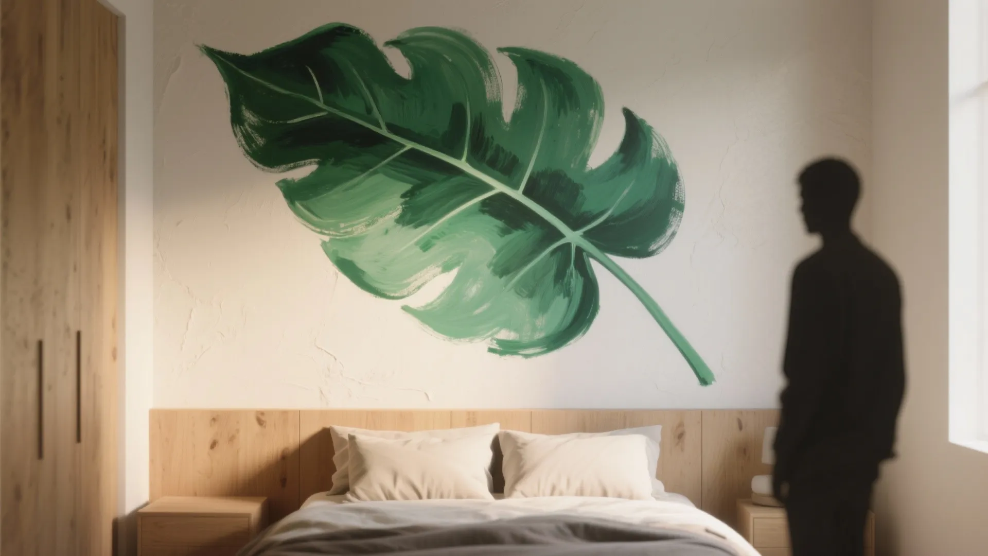 1. Oversized Single Motif (One Leaf, One Flower)