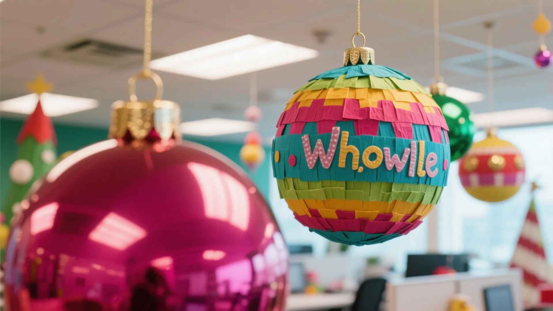 3. Oversized Ornaments