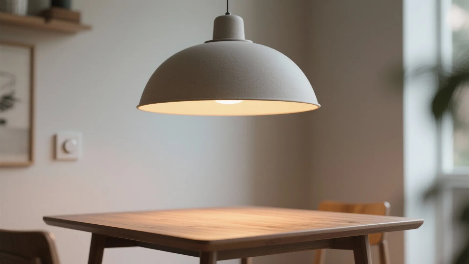 1. Single Pendant, Overscaled Shade