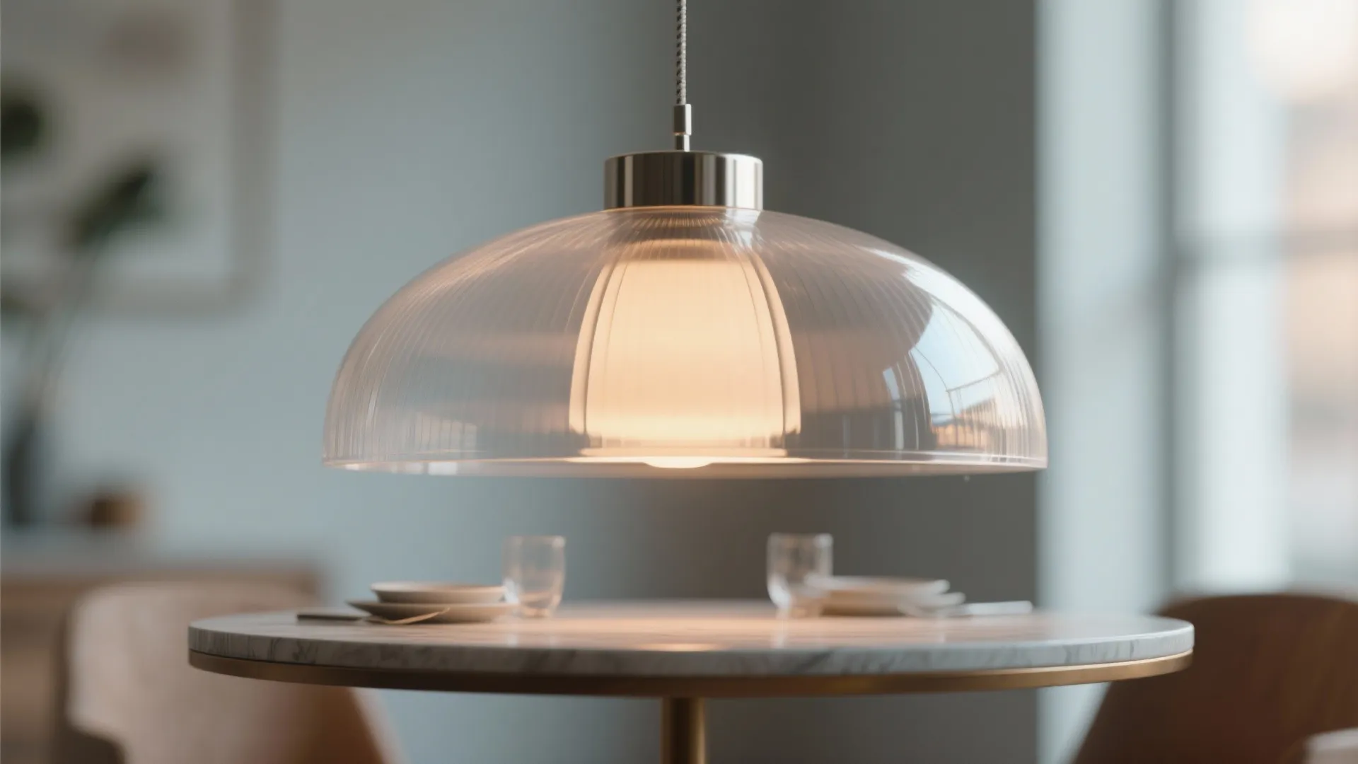 1. Single oversized pendant