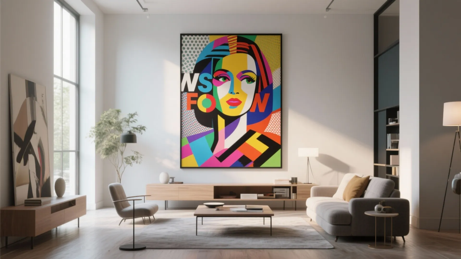 5. Oversized Statement Art