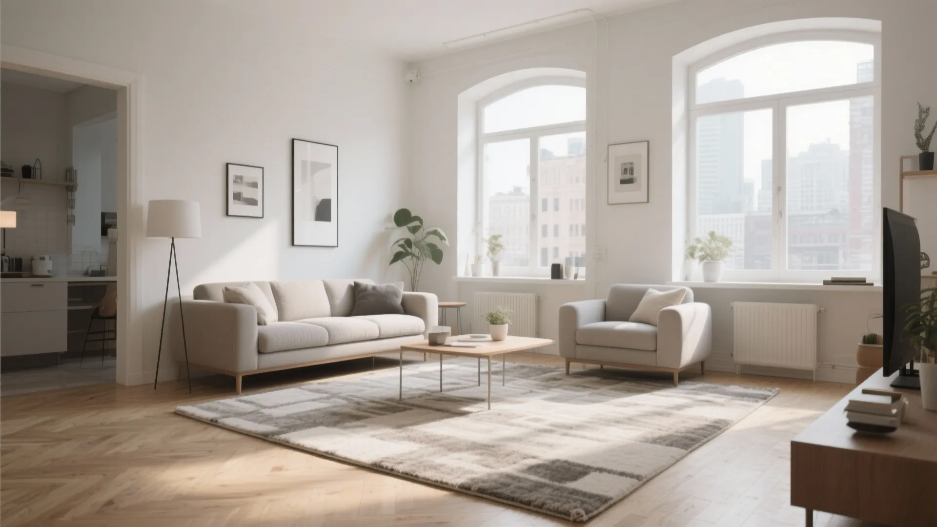 7. Oversized Rugs in Small Rooms