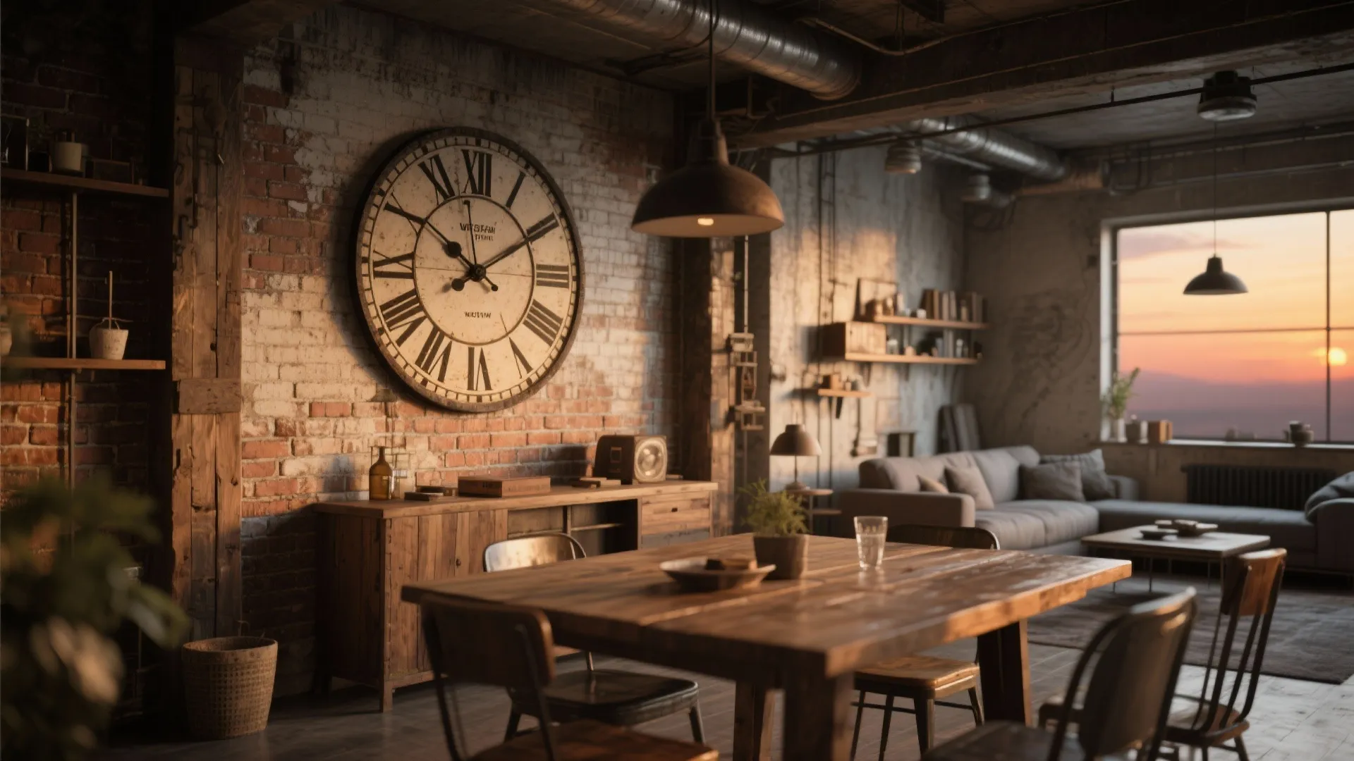 Oversized Statement Clock