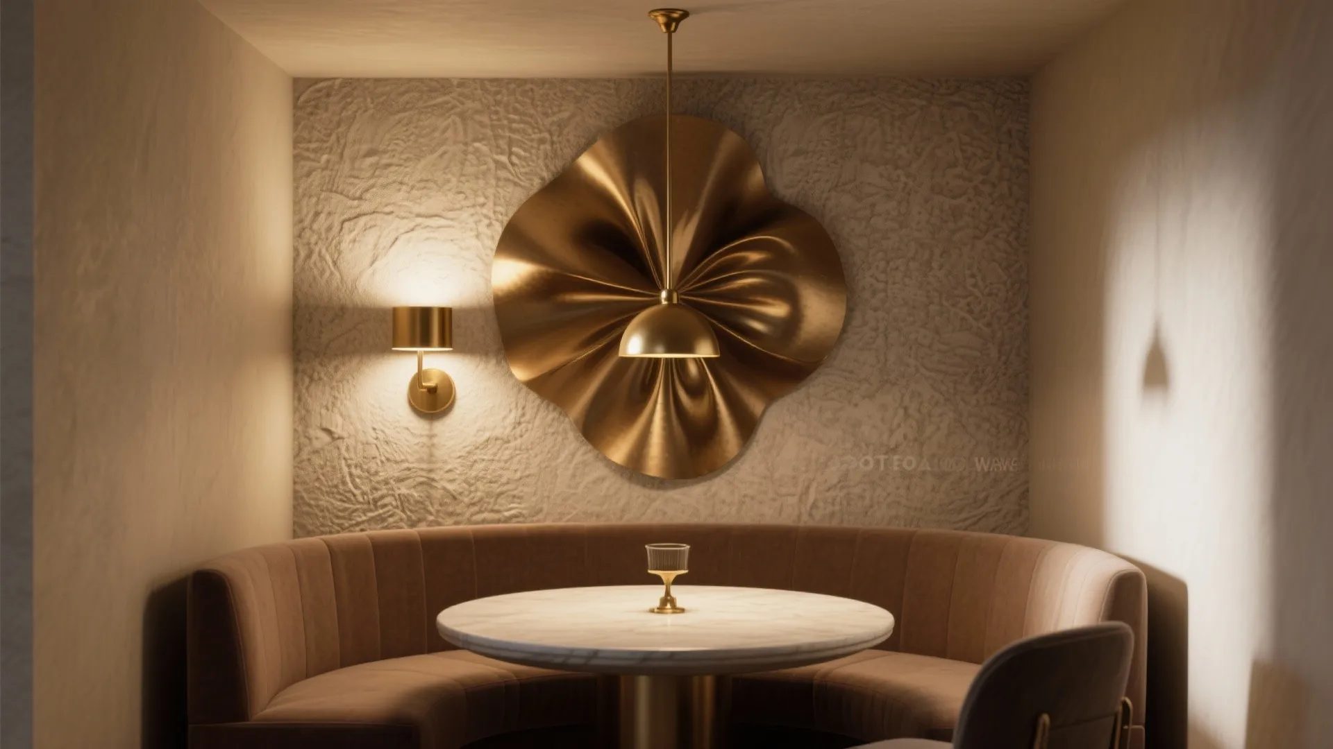 1. Oversized sculptural sconces for a focal point