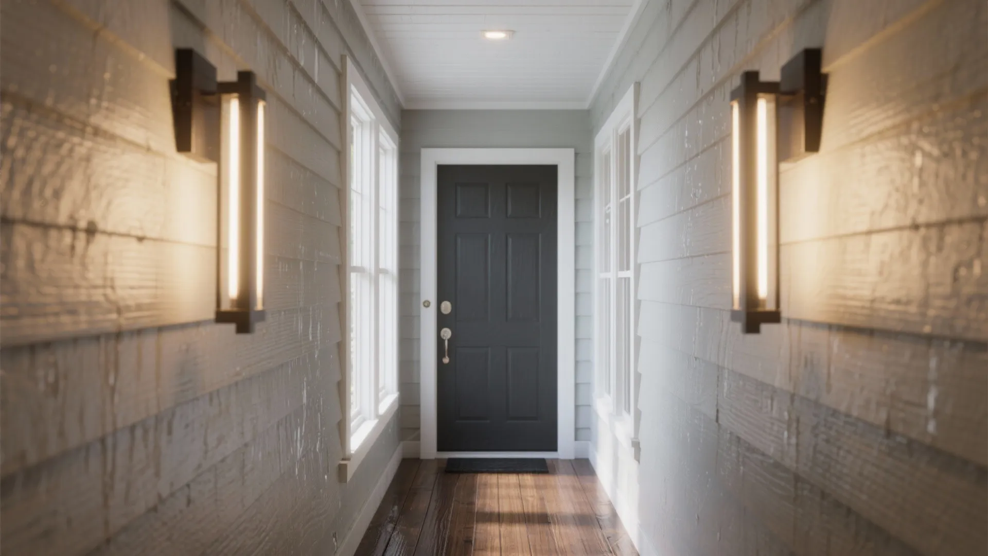 1. Oversized Sconces for Porch Drama