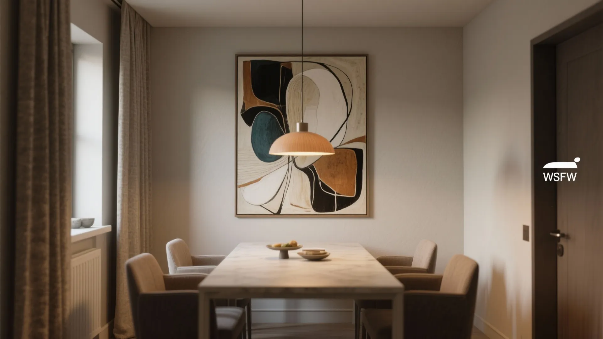 2. Oversized single statement piece