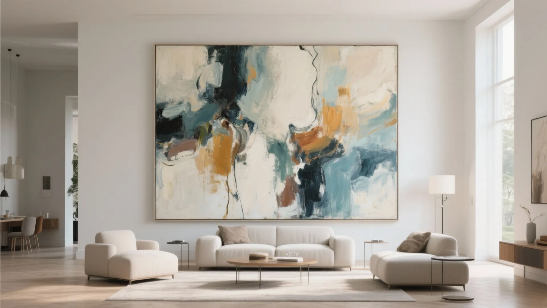 1. Oversized Statement Artwork