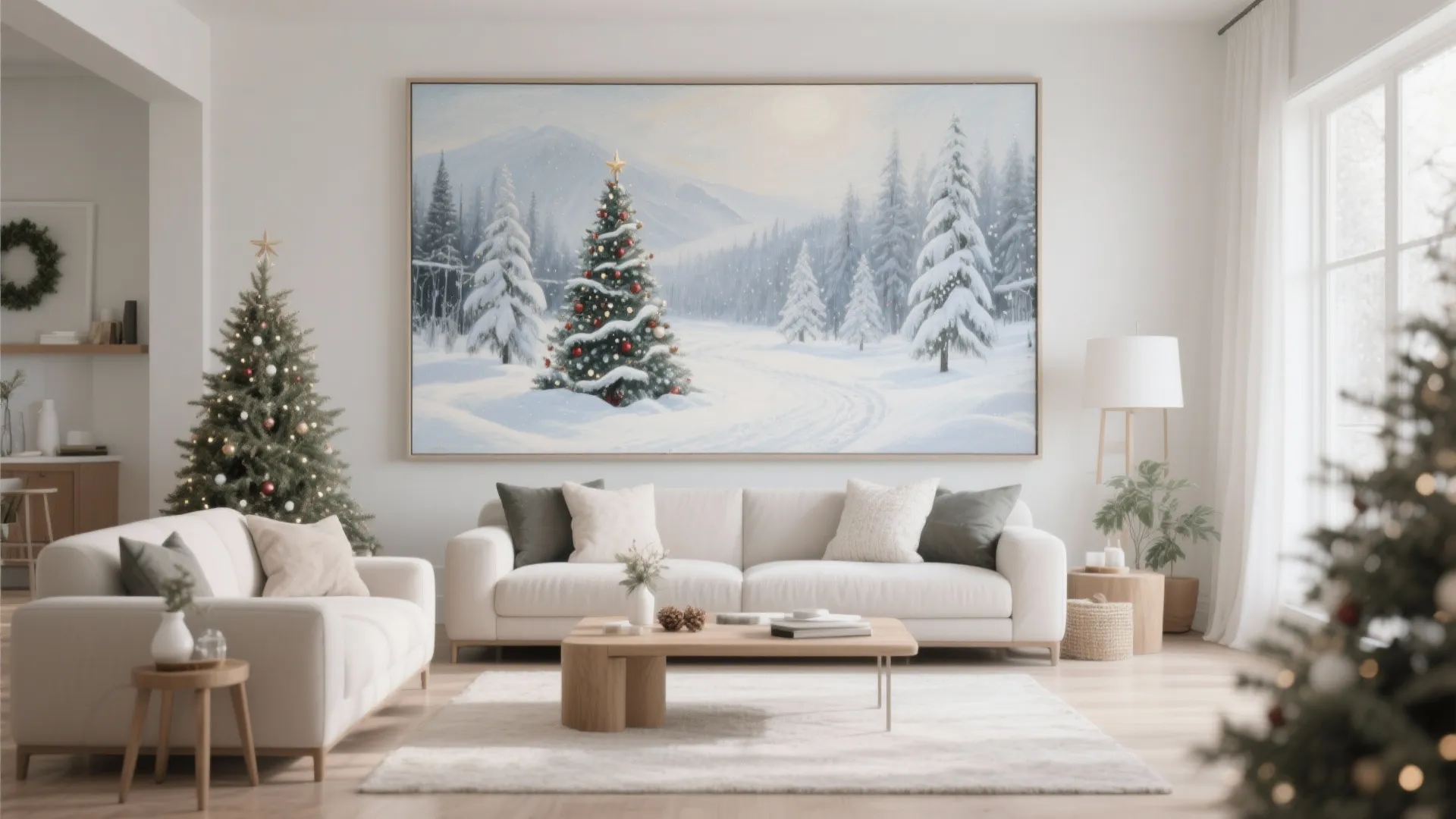 7. Oversized Christmas Artwork