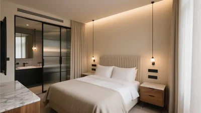 Modern Bedroom with Soft Luxury Touches