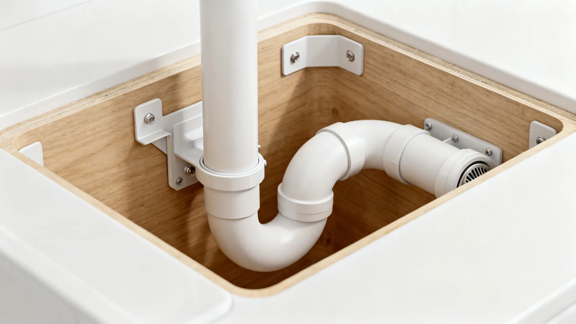 Rear-Set Drain and Offset Plumbing