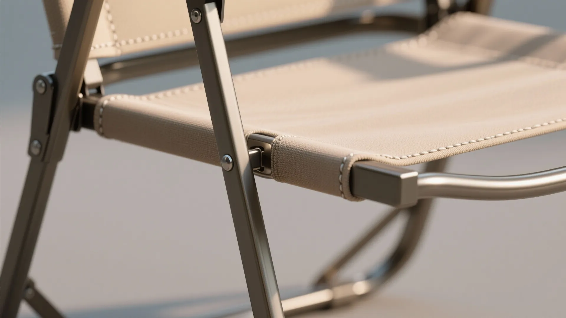 2. Slim metal folding chair with padded seat