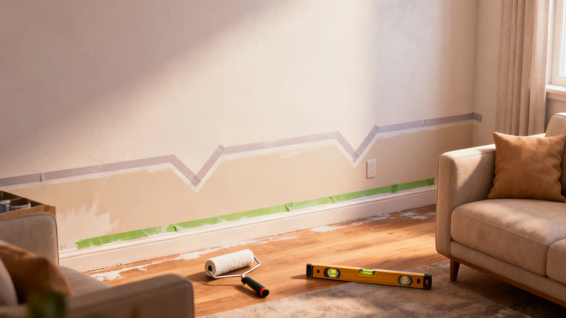 5. DIY Painted Mural or Accent Band