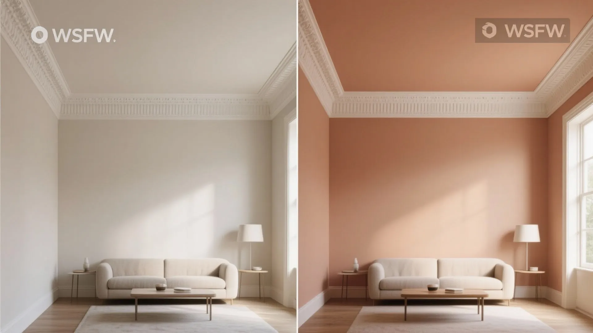 2. Paint the crown the same color as the ceiling