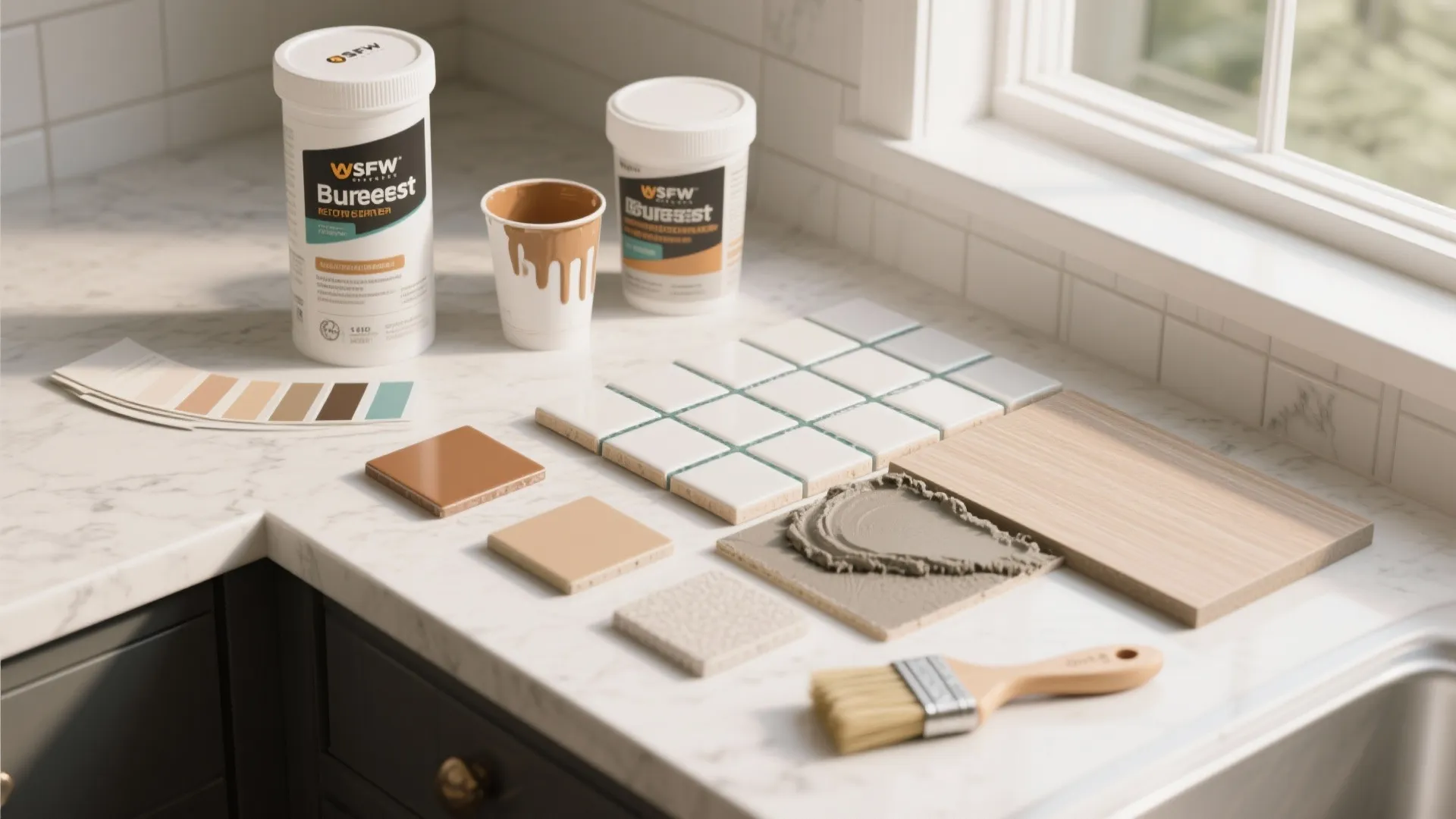 5. Paint, epoxy, and budget tile tricks