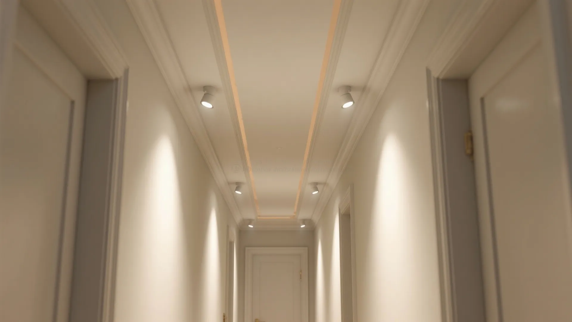 Paint-Only Faux Ceiling with Micro Downlights