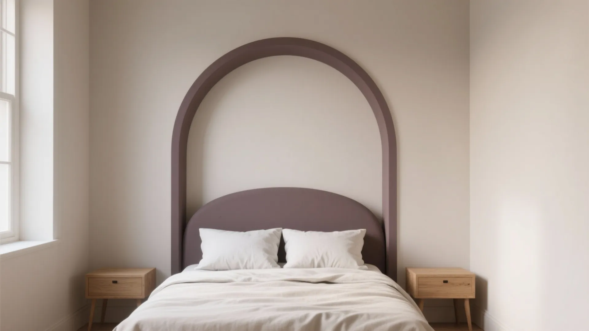 3) Color-Blocked Headboard