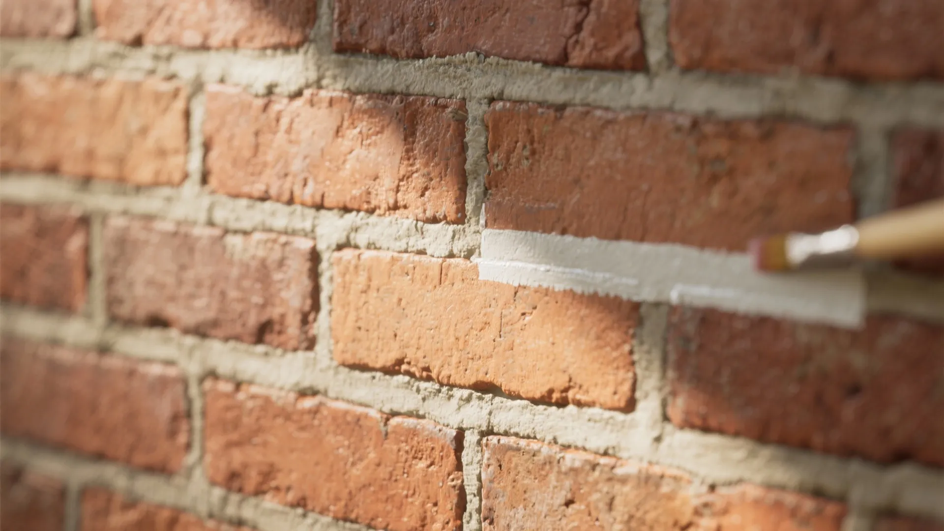 2. Keep character: paint the mortar, not the brick