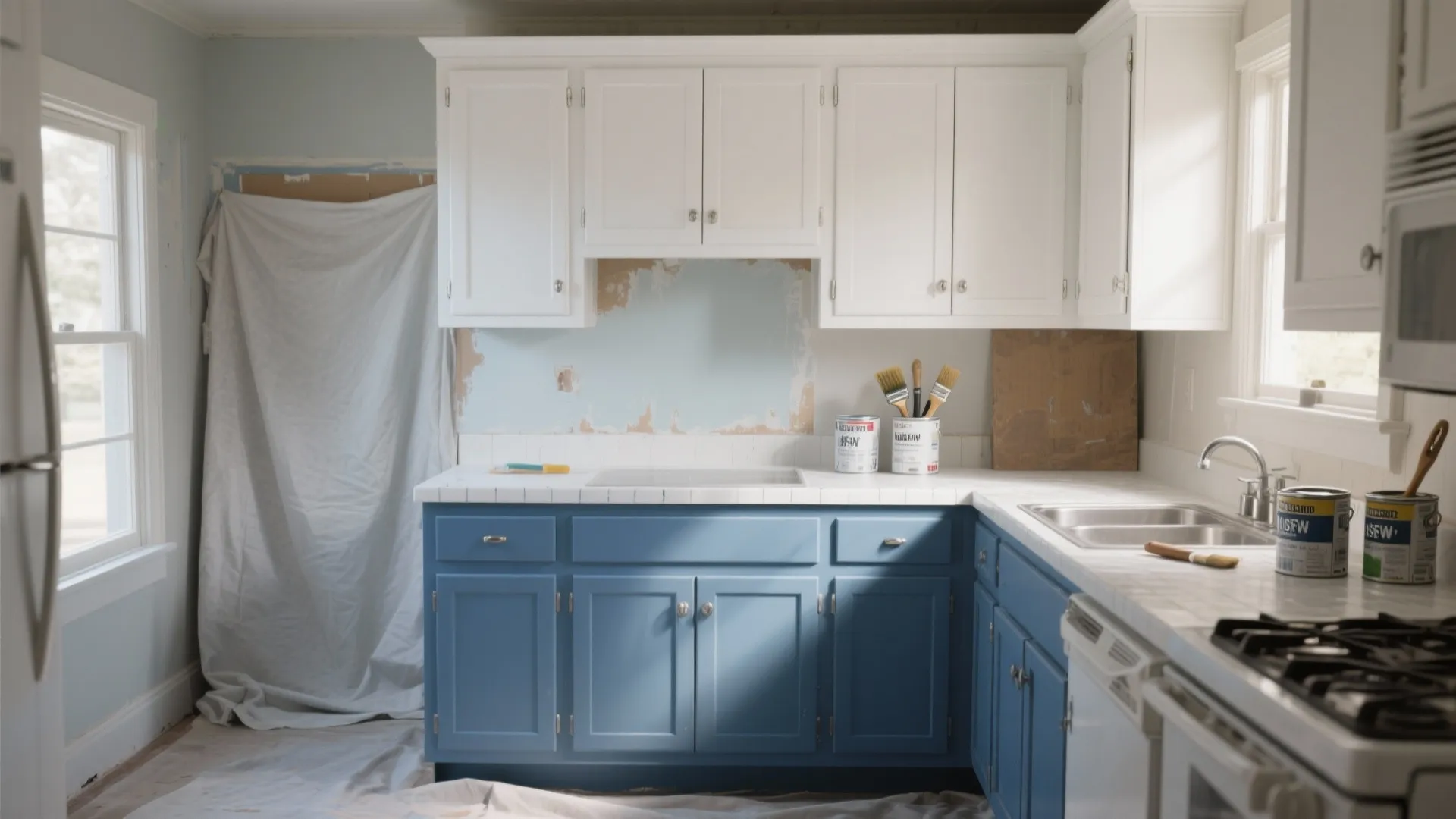 1. Paint + New Doors: The fast facelift