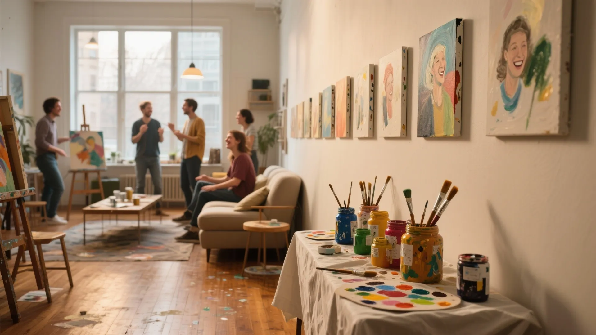 At Home Paint Night: 5 Cozy Ideas: Simple, small-space painting inspirations I use with clients for a fun and low-mess at home paint night