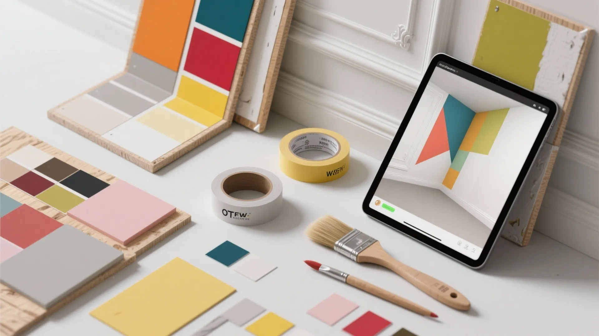 3. Add pattern without commitment — paint panels or faux molding