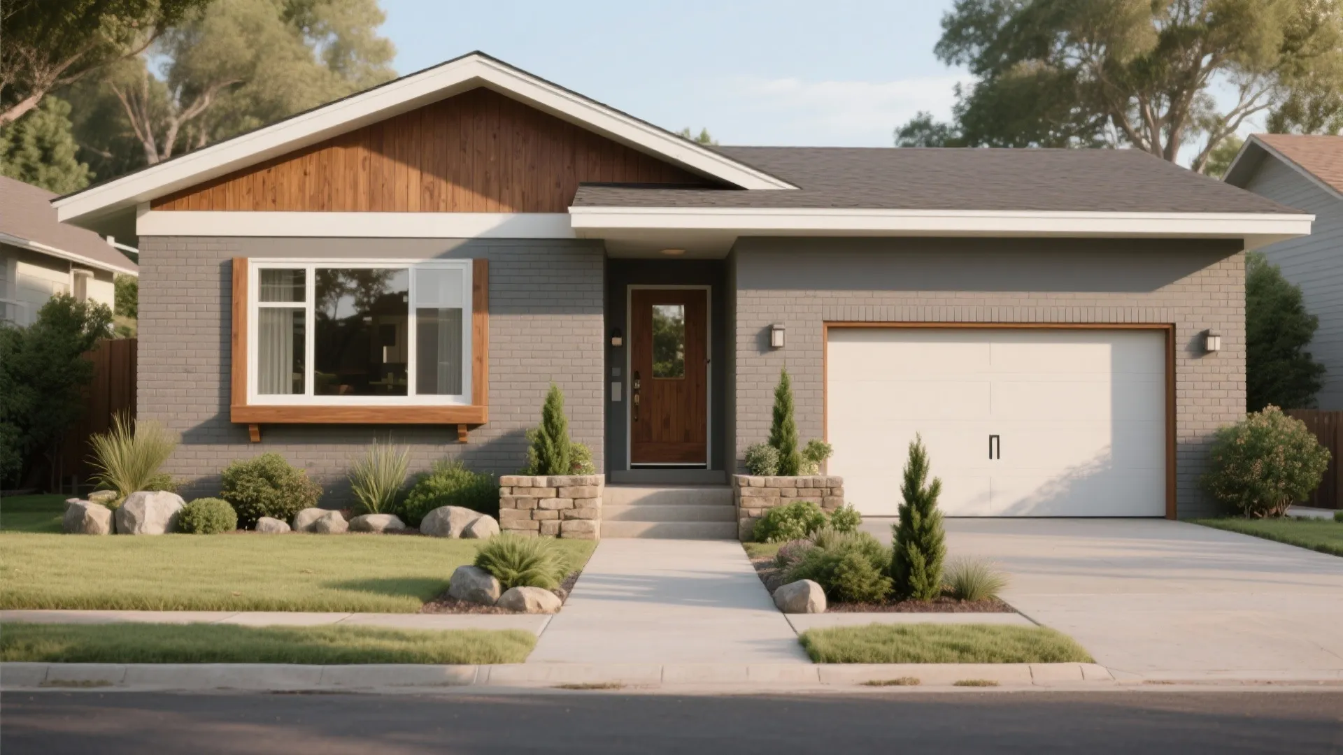 Painted Brick Ranch Style Houses: 5 Ideas: Practical, budget-friendly design inspirations I’ve used on painted brick ranch homes