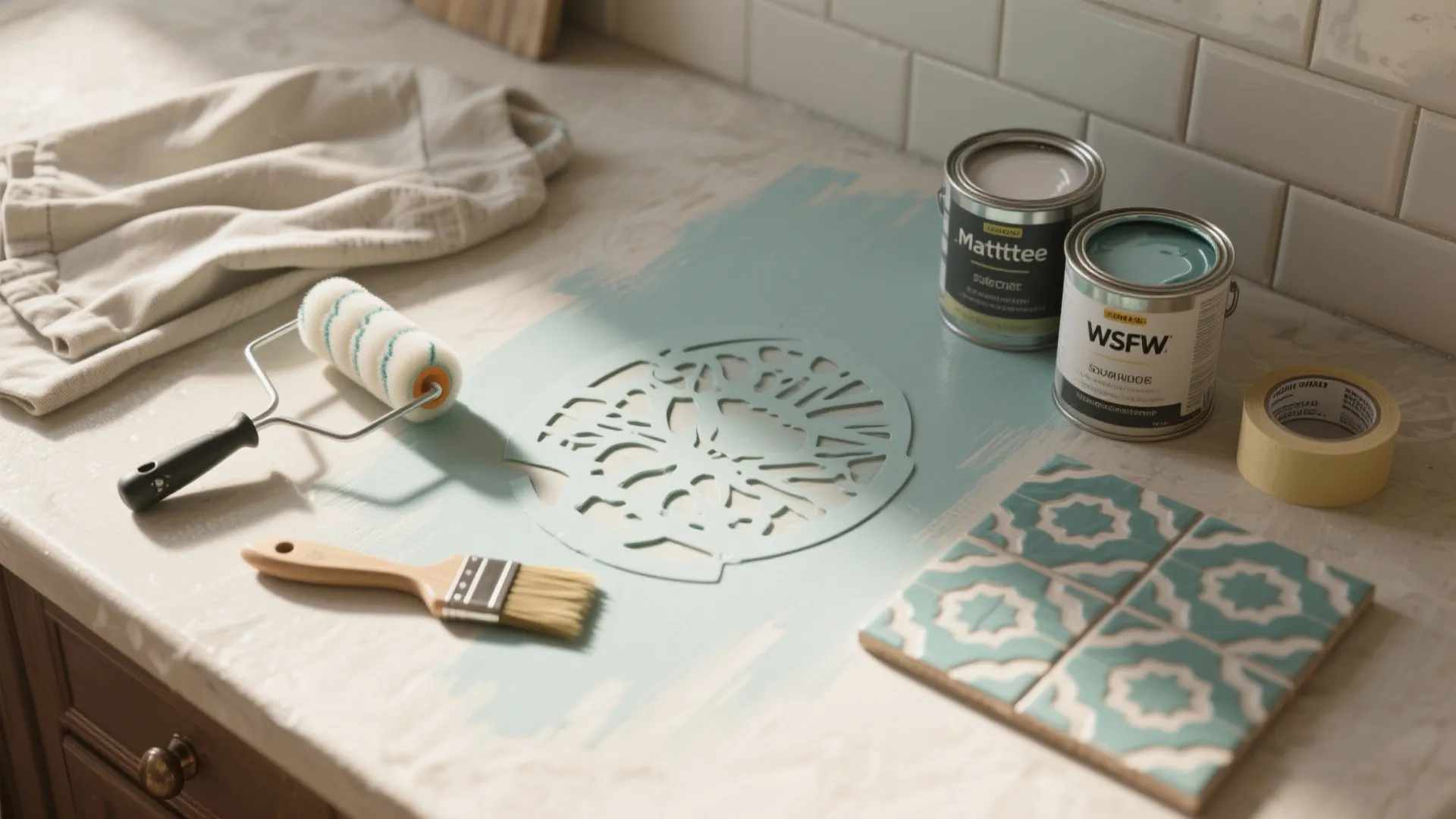 Paint + Stencil — The Most Affordable Custom Look