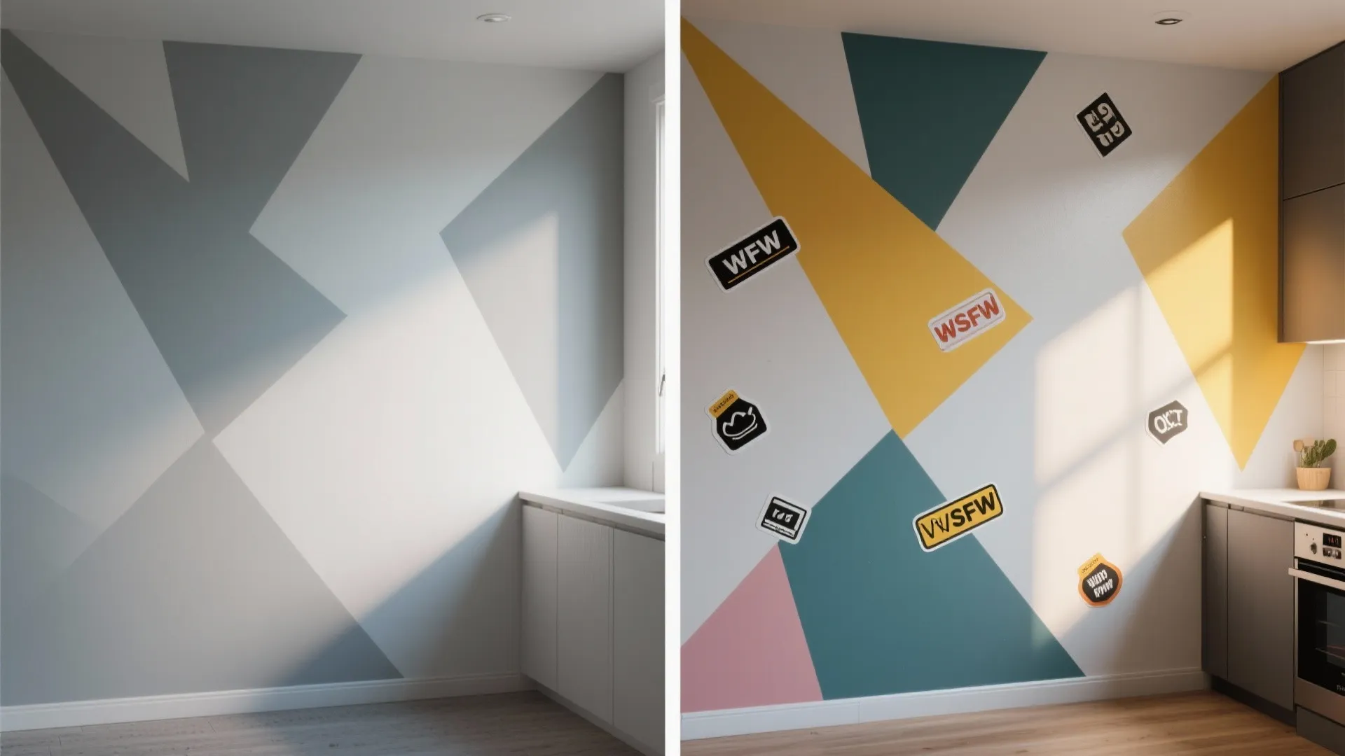 5. Layer paint and stickers for a designer finish