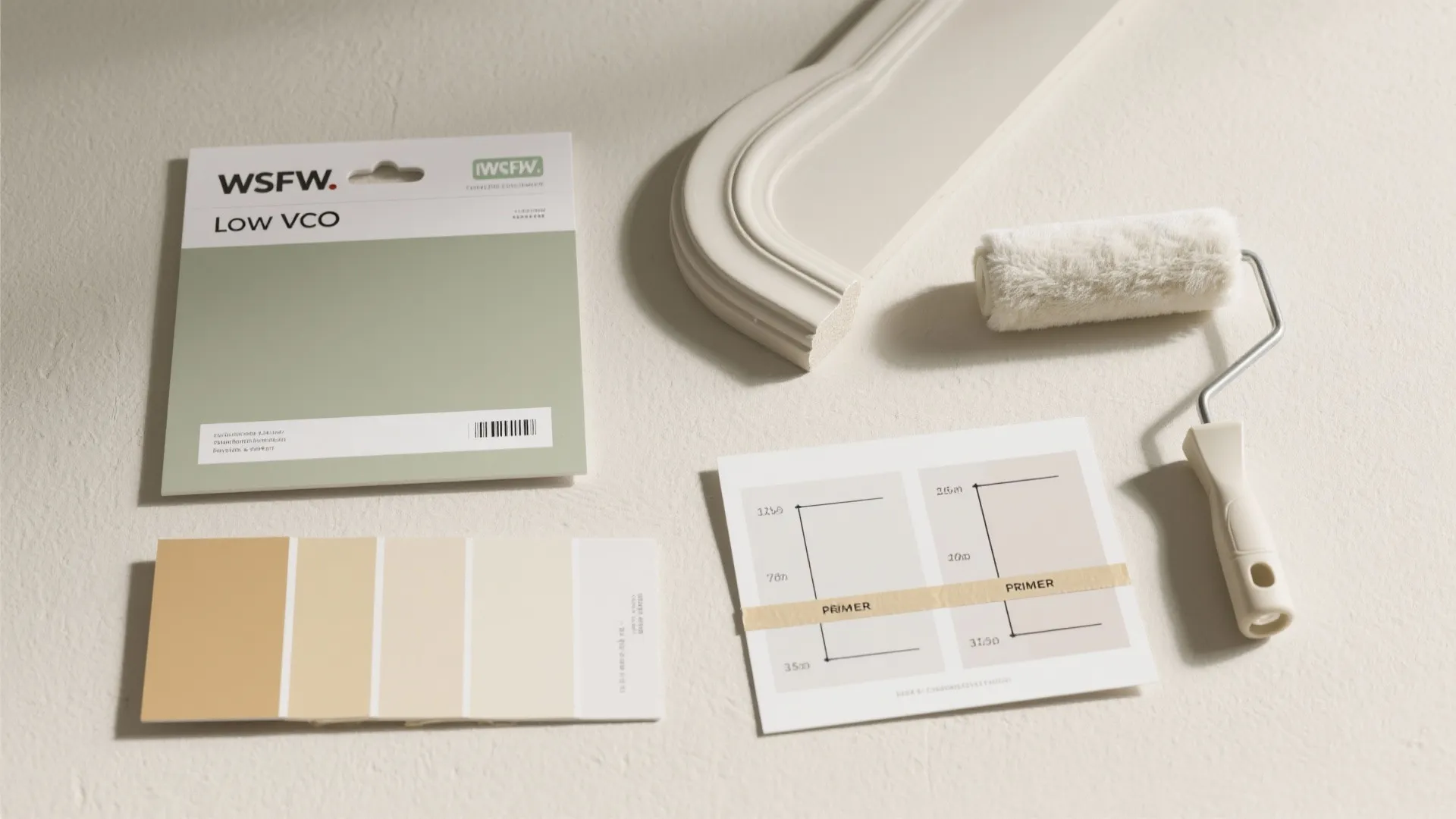 Textured Paint and Half-Height Wainscot