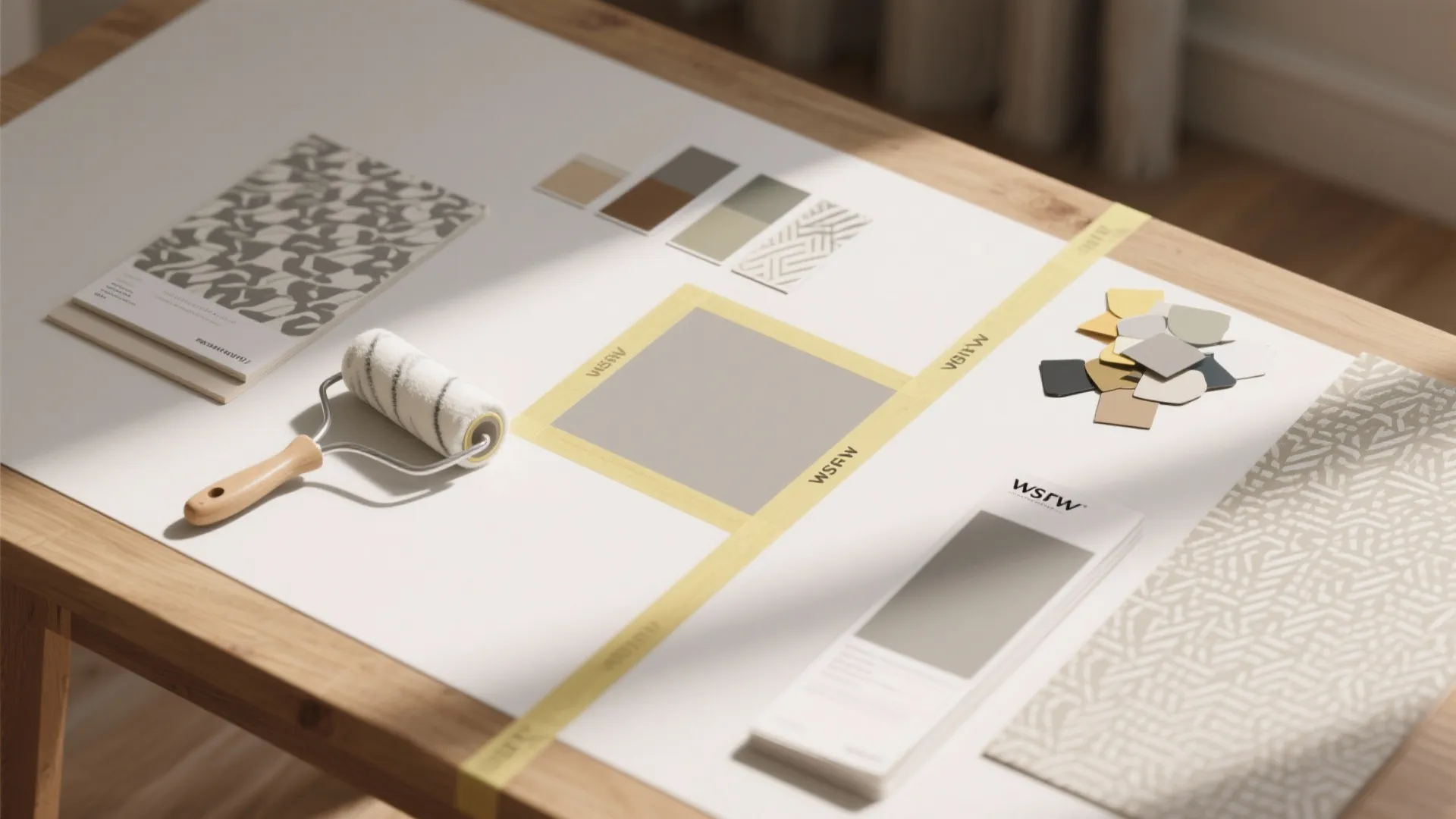 Tip 5: Paint and peel-and-stick for bold zones