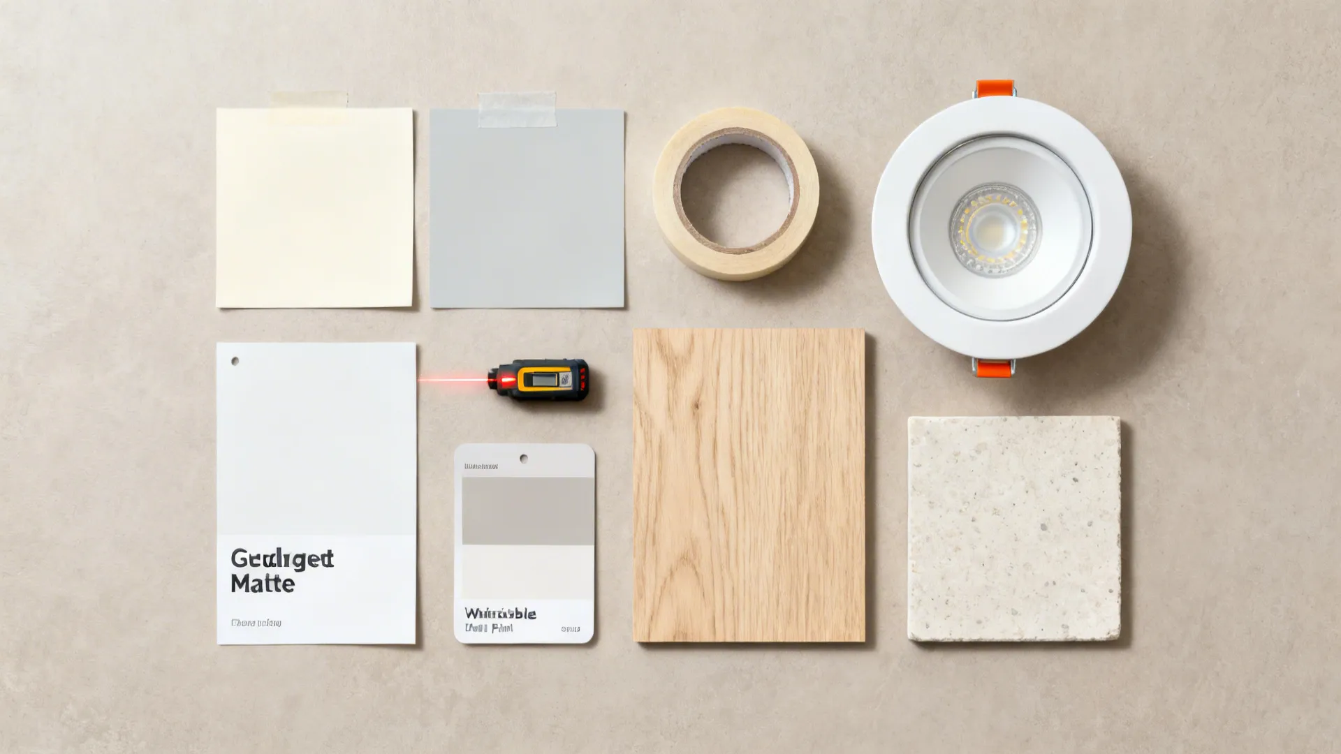 Painted Ceiling Zone for Work Triangle