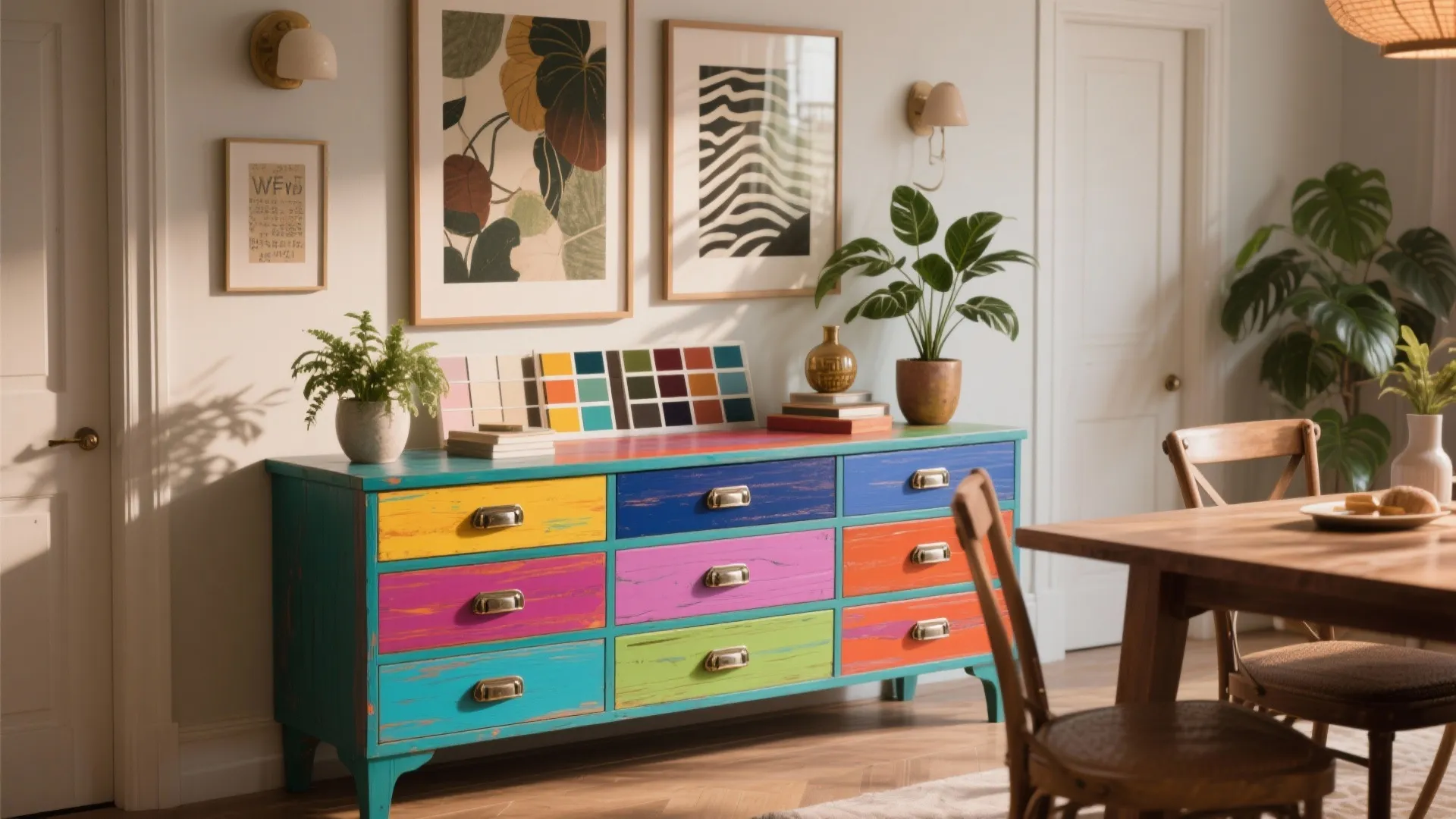 4. Painted Dresser as a Color Anchor and Display