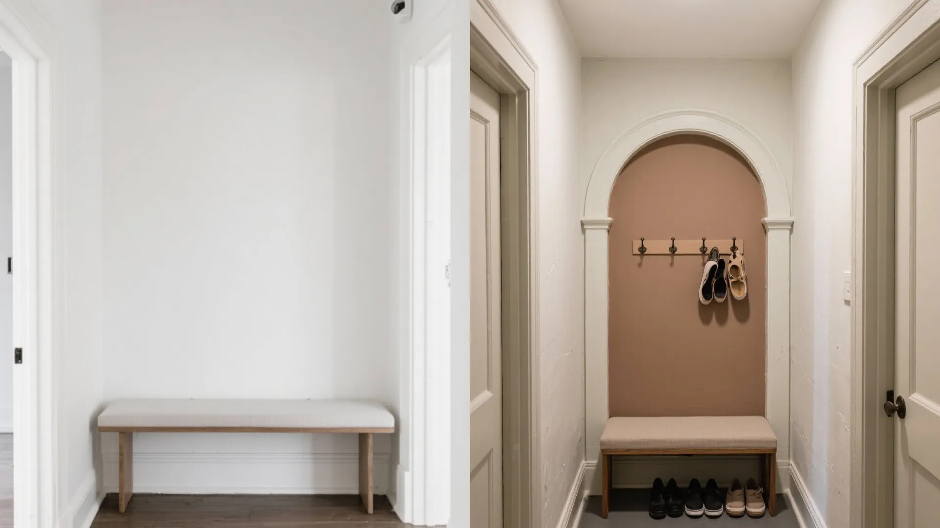 Painted Faux Arches for Rental-Friendly Charm