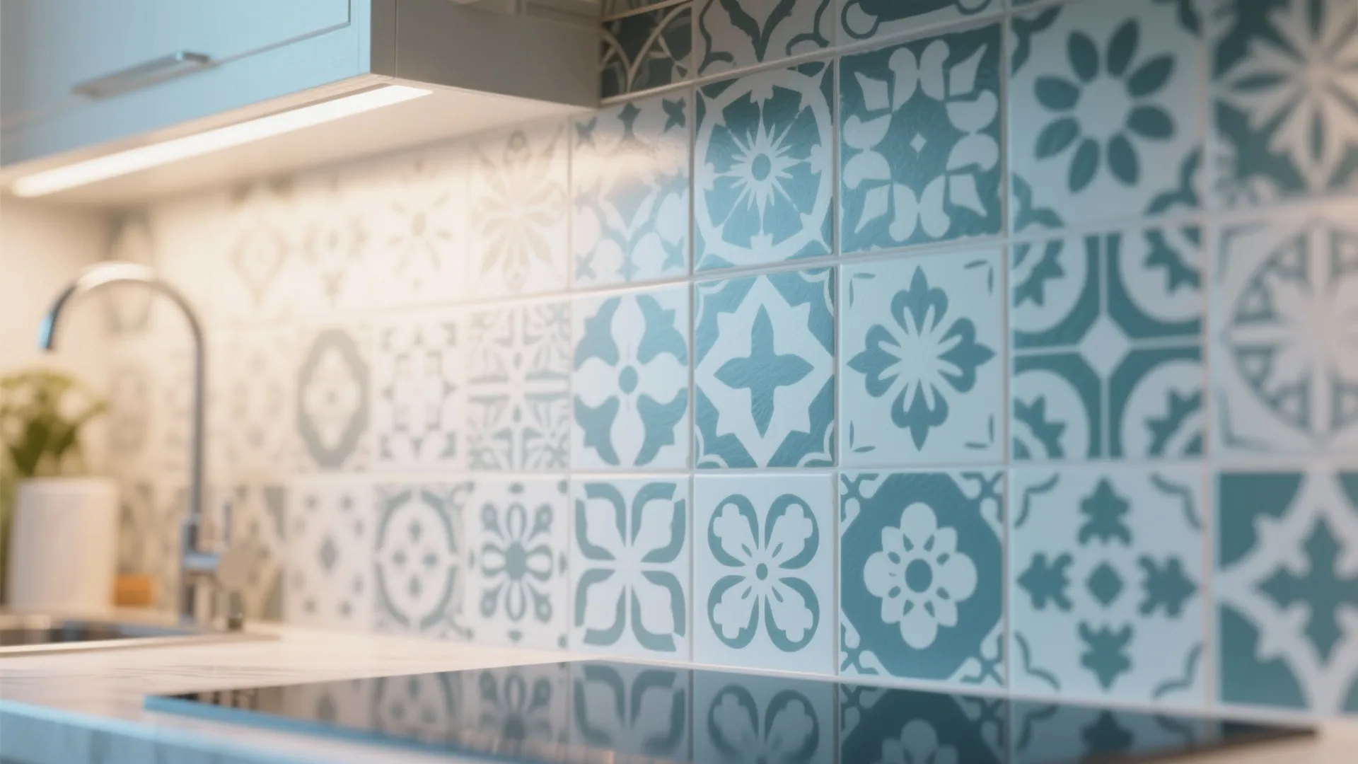 2. Painted backsplash