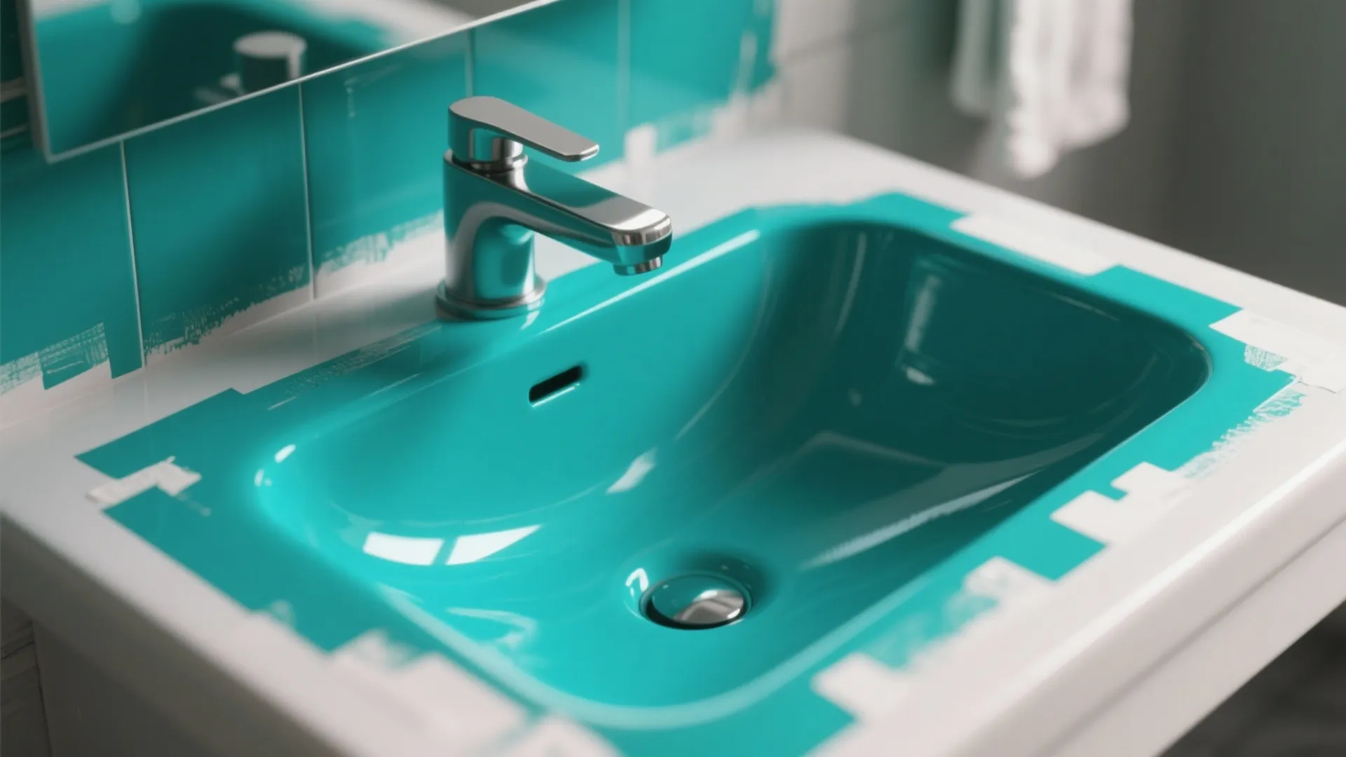 1. Repaint the Basin: Color That Pops