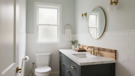 5 Small-Space Ideas for Painted Bathroom Cabinets