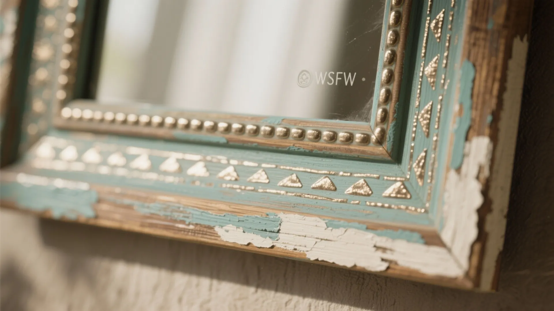 2. Painted Boho Frame with Stencils