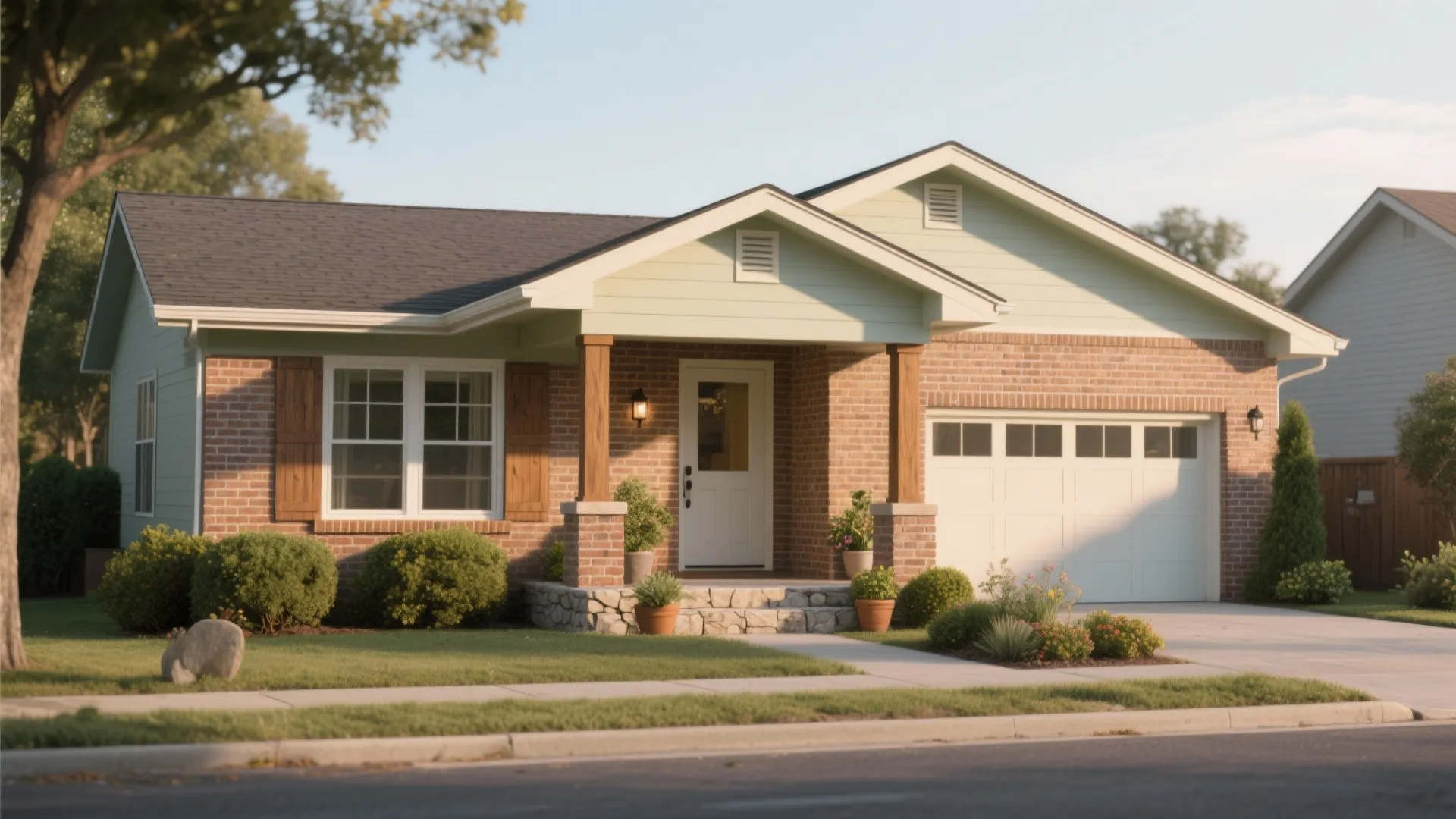 Painted Brick Ranch House: 5 Inspiring Ideas: Fresh, practical design moves for updating a painted brick ranch house — from curb appeal to kitchen flow