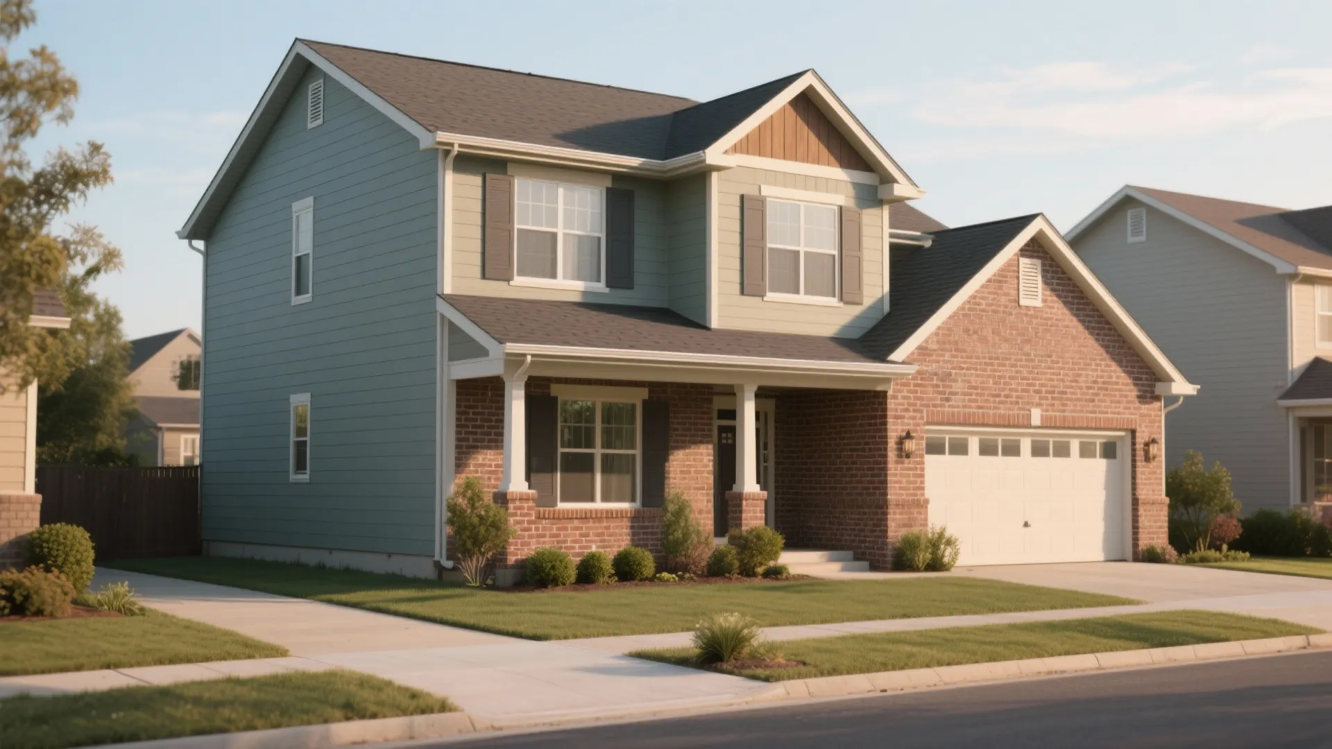 Painted Brick and Siding House: 5 Ideas