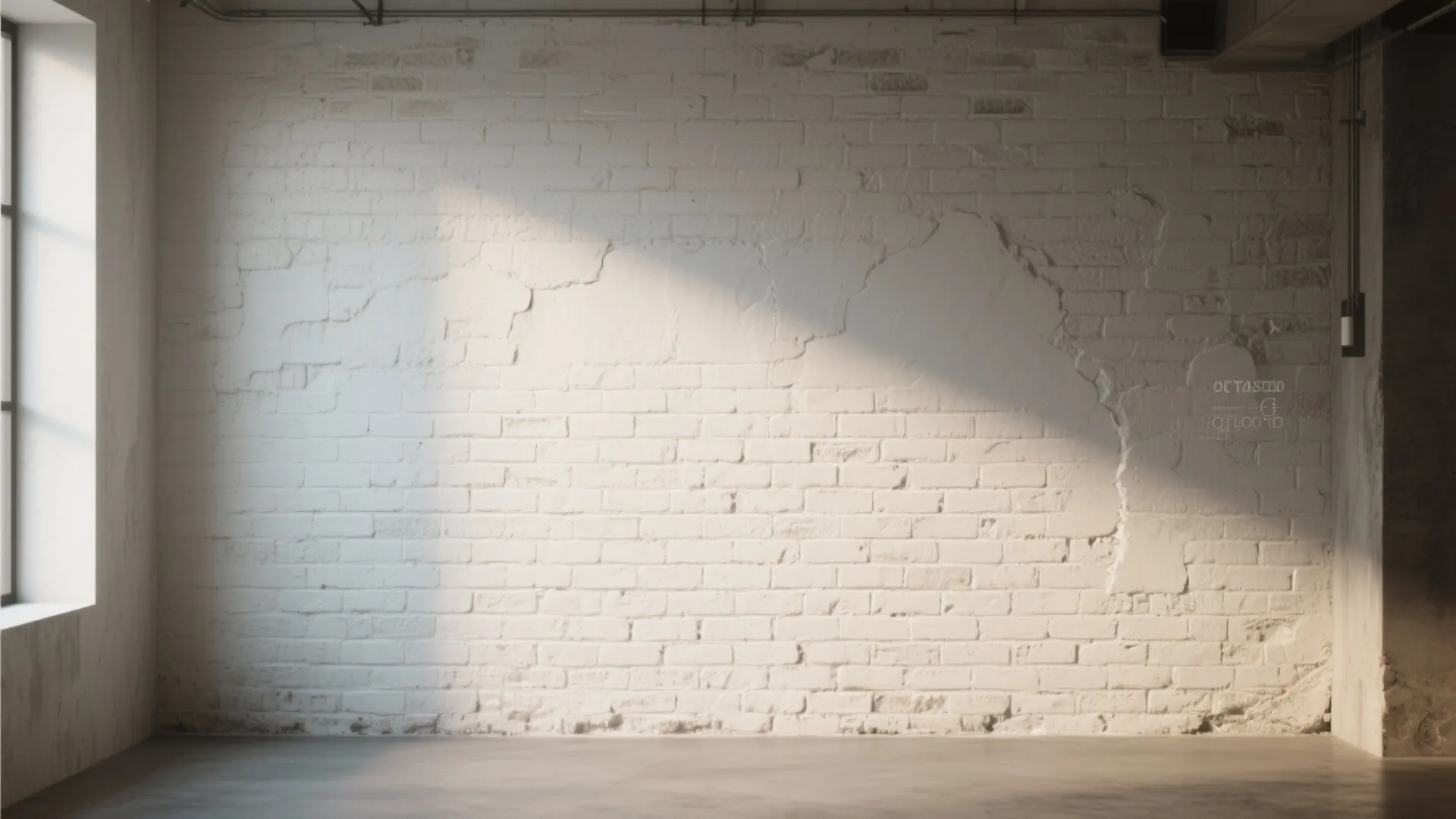 4. Painted Brick Finish