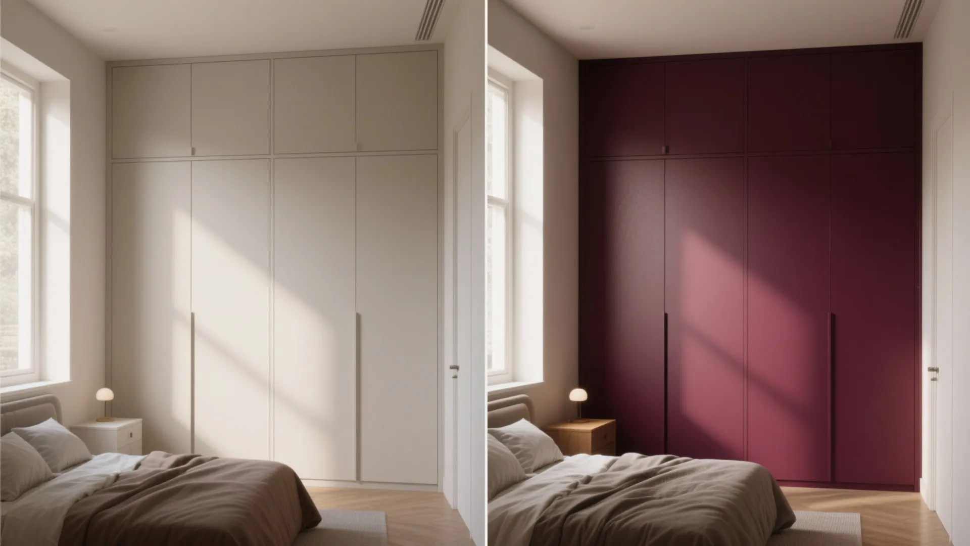 3. Paint built-ins to disappear or pop