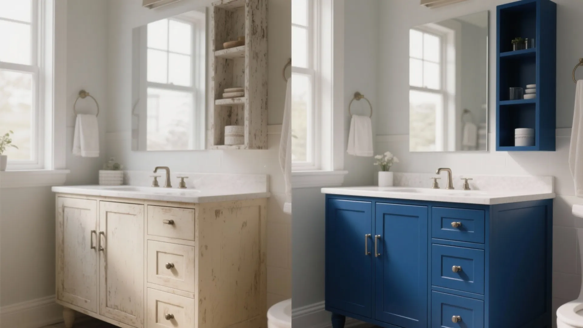 5. Painted Cabinet Makeover